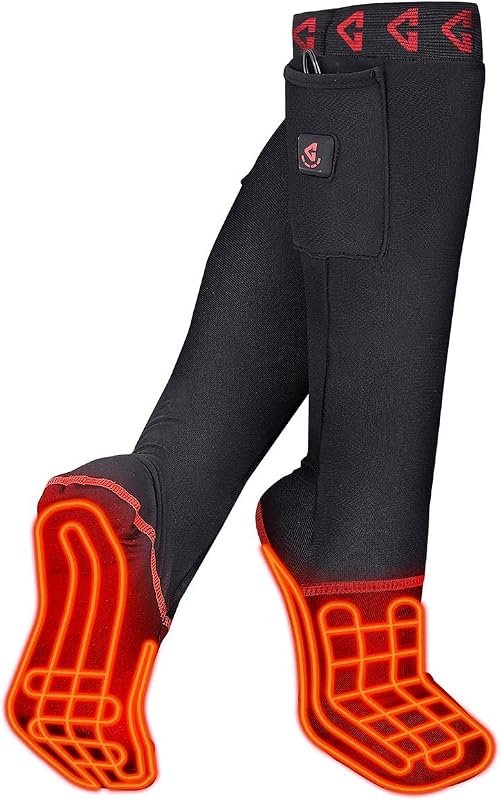 Gerbing 7V Battery Heated Sock Liners, Professional Thermal Gear for C