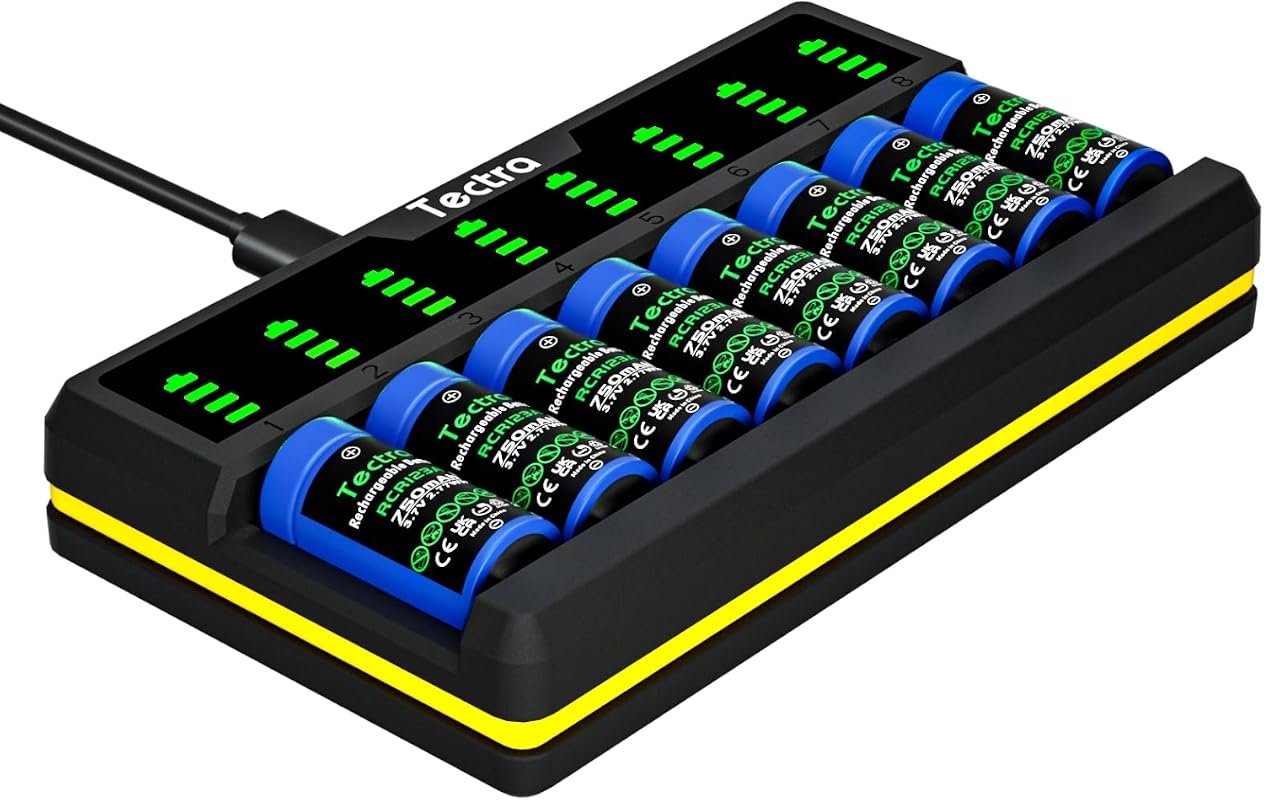 Tectra 8-Bay LED Battery Charger