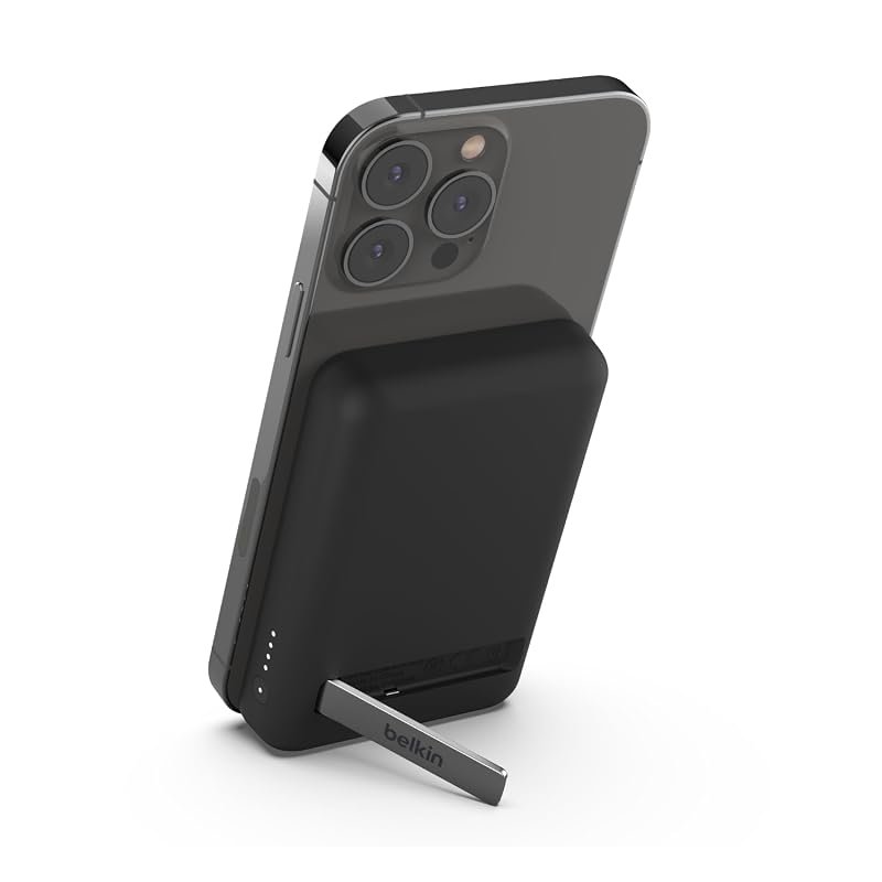 Belkin 5000mAh 7.5W MagSafe Wireless Power Bank with Kickstand for iPh