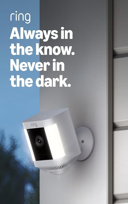Ring Spotlight Cam Plus Solar Powered Security Camera with Color Night