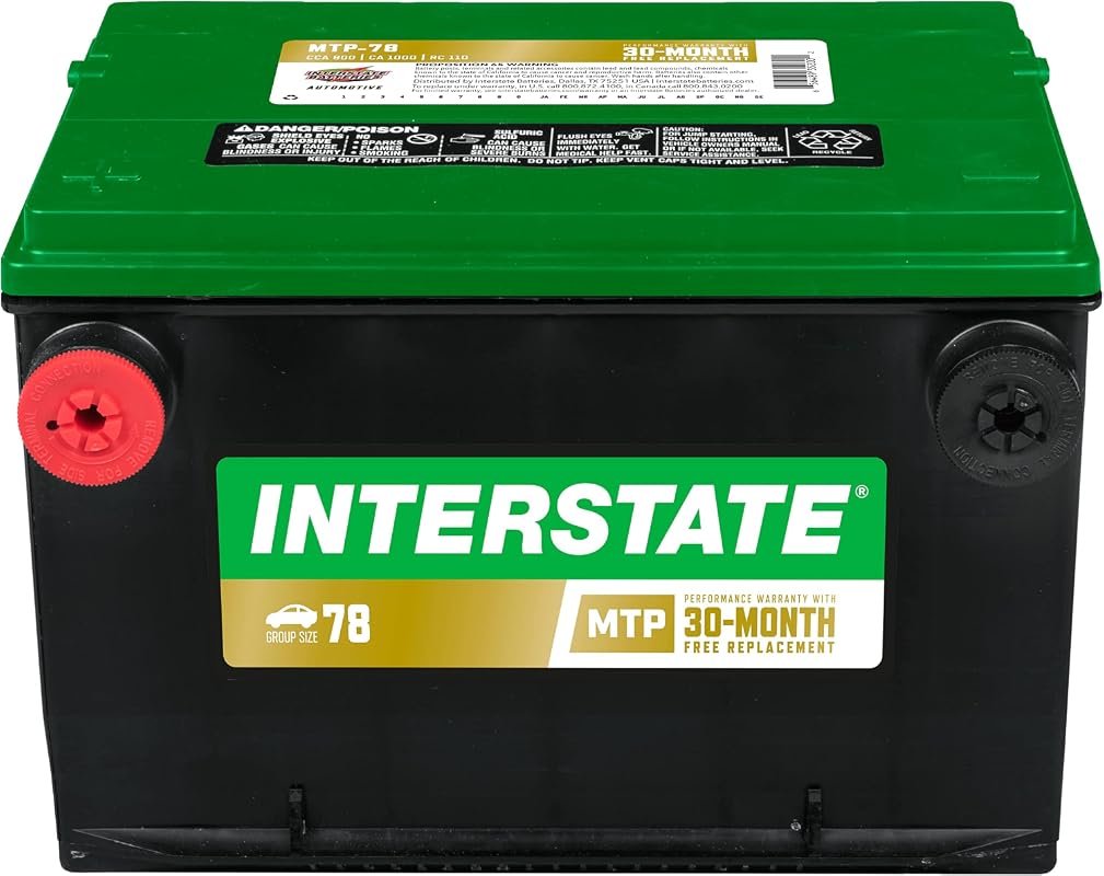 Interstate Batteries Group 78 Car Battery, 12V 800 CCA, Premium Automo