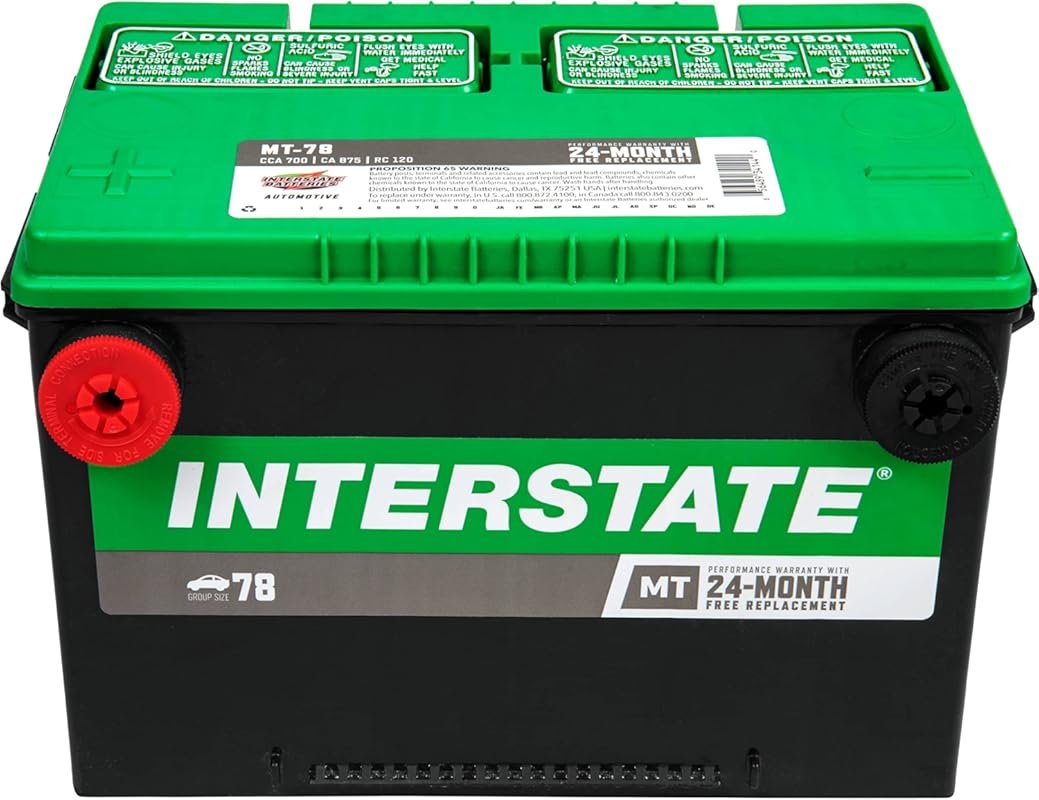 Interstate Batteries Group 78 12V 700 CCA Car Battery Replacement with