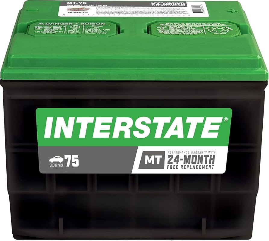 Interstate Batteries Group 75 Car Battery, 12V 650 CCA Replacement for