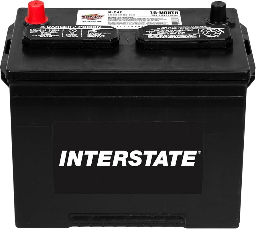 Interstate Batteries Group 24F Car Battery, 12V 530 CCA Replacement fo