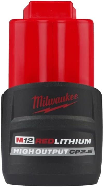 Milwaukee M12 CP 2.5Ah Lithium-Ion Battery Pack Compact High Performan