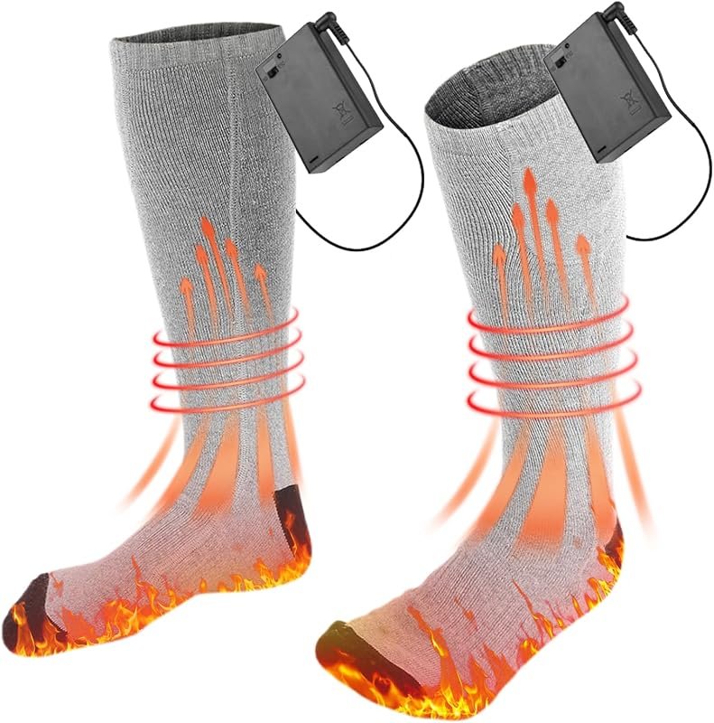 Electric Heated Socks for Men and Women, Battery Operated Thermal Warm