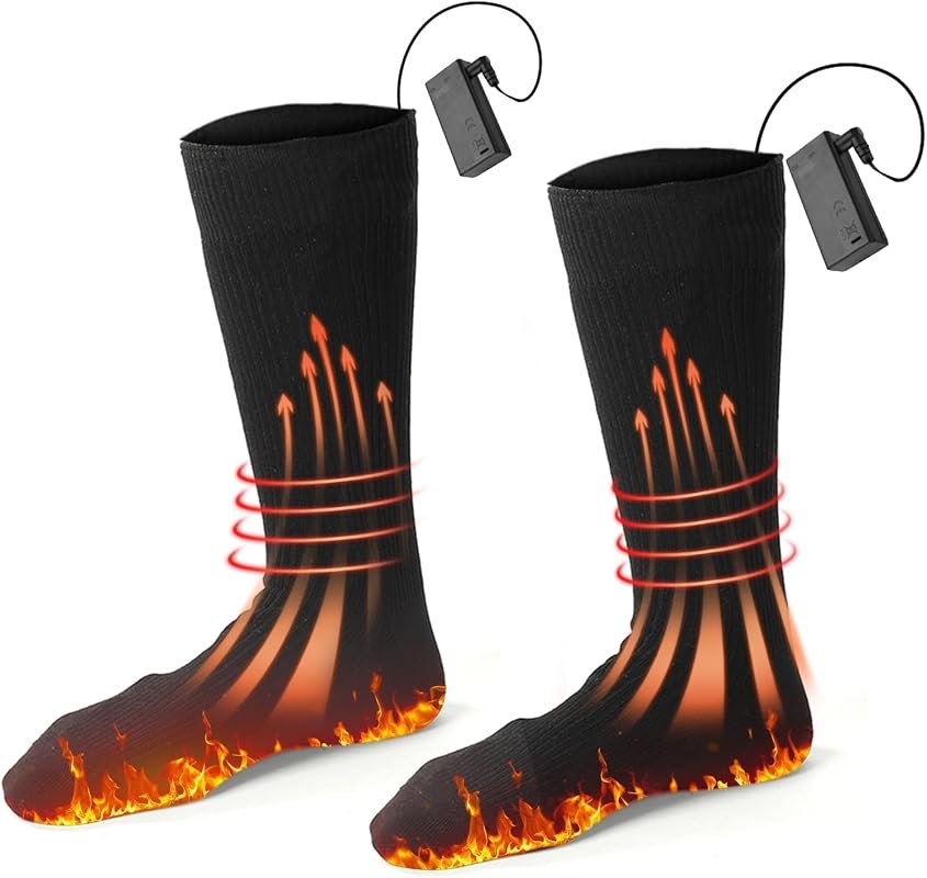 Electric Heated Socks for Men and Women, Battery Operated Thermal Warm