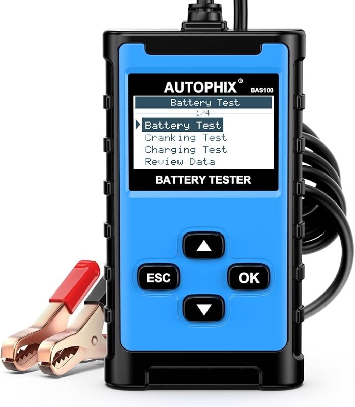AUTOPHIX BAS100 12V/24V Automotive Battery Load Tester and Charging Sy