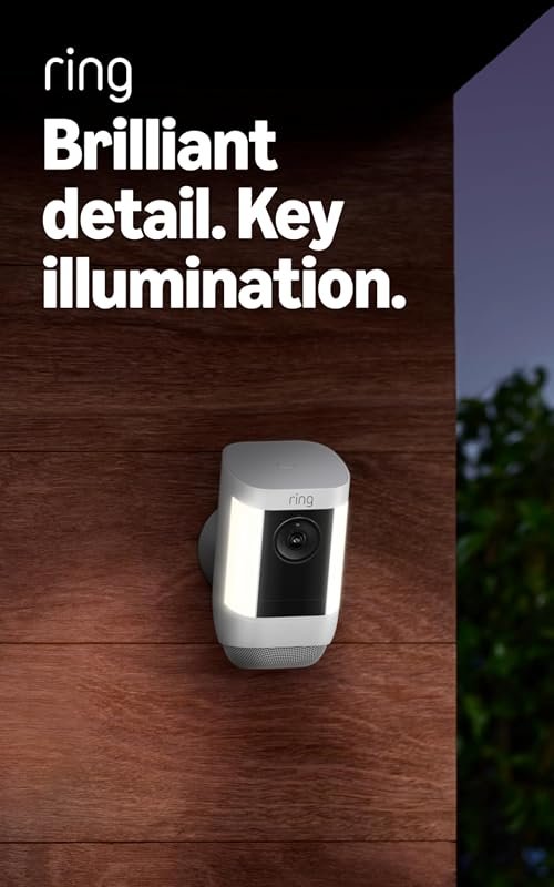 Ring Spotlight Cam Pro Battery Powered 2-Pack with 2K HDR Video and Co