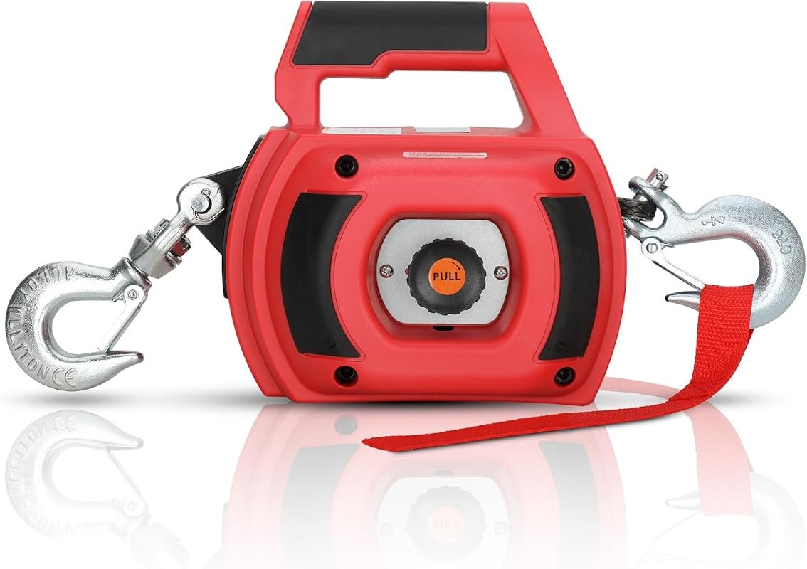 Portable 1000lb Handheld Drill Winch