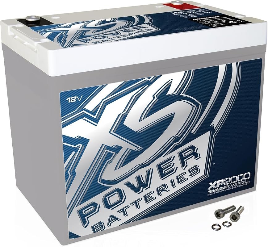 XS Power XP2000 AGM Battery 12V 80Ah Group 24 Power Solution for Marin