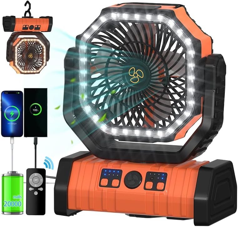 ADUST 20000mAh Portable Camping Fan