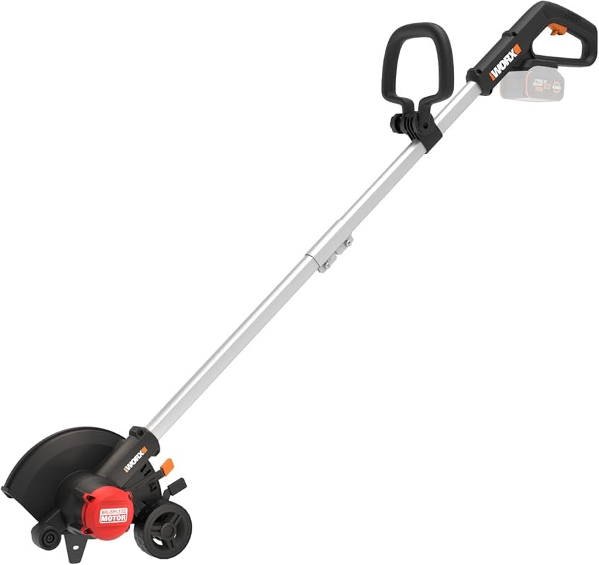 WORX 20V 7-Inch Cordless Lawn Edger and Trencher for Precision Garden 