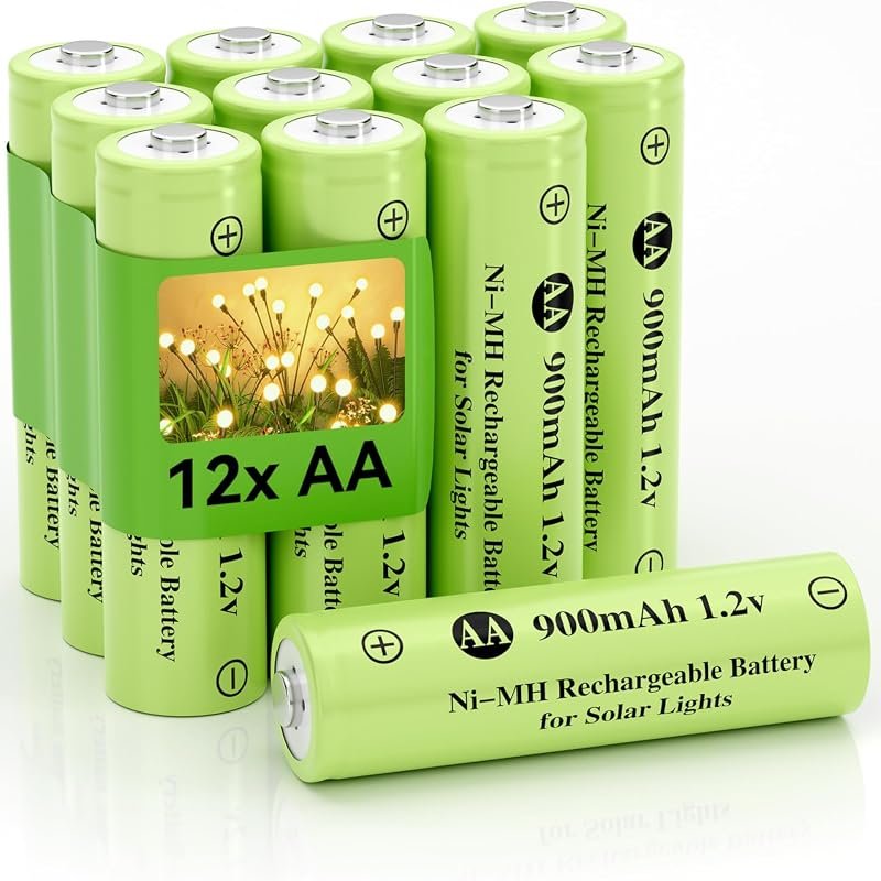 Reliable 1.2V Ni-MH AA Rechargeable Batteries with 900mAh Capacity for