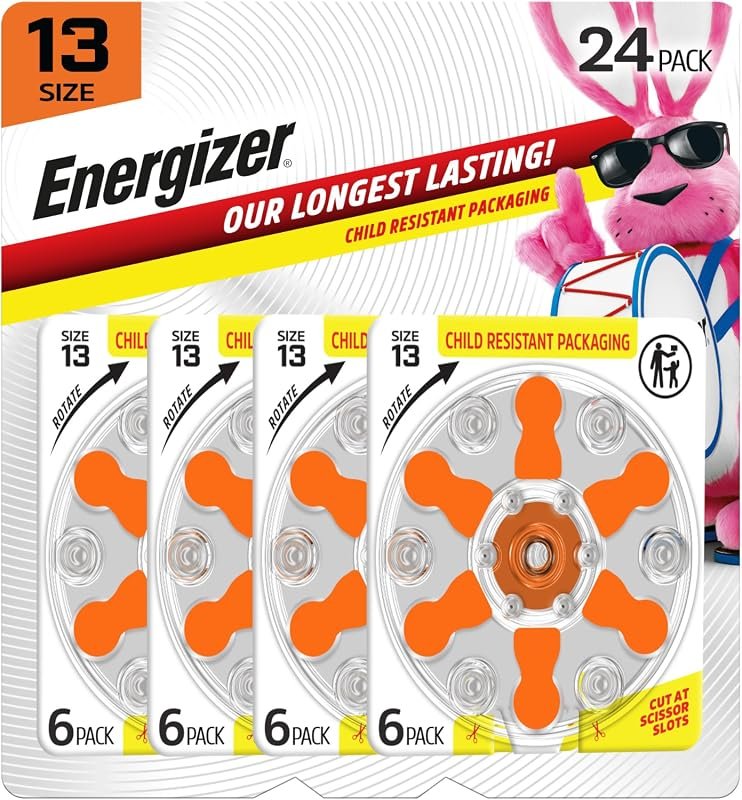 Energizer Size 13 Hearing Aid Batteries