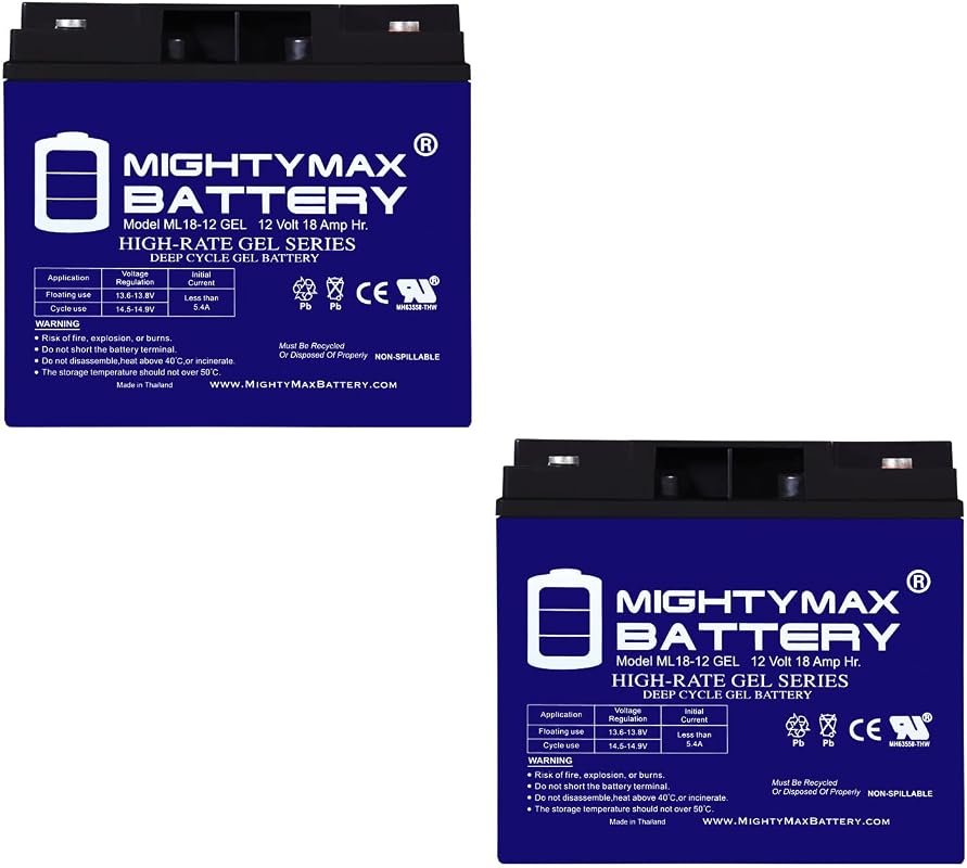 Mighty Max 12V 18AH GEL Replacement Battery for Jump n Carry JNC660