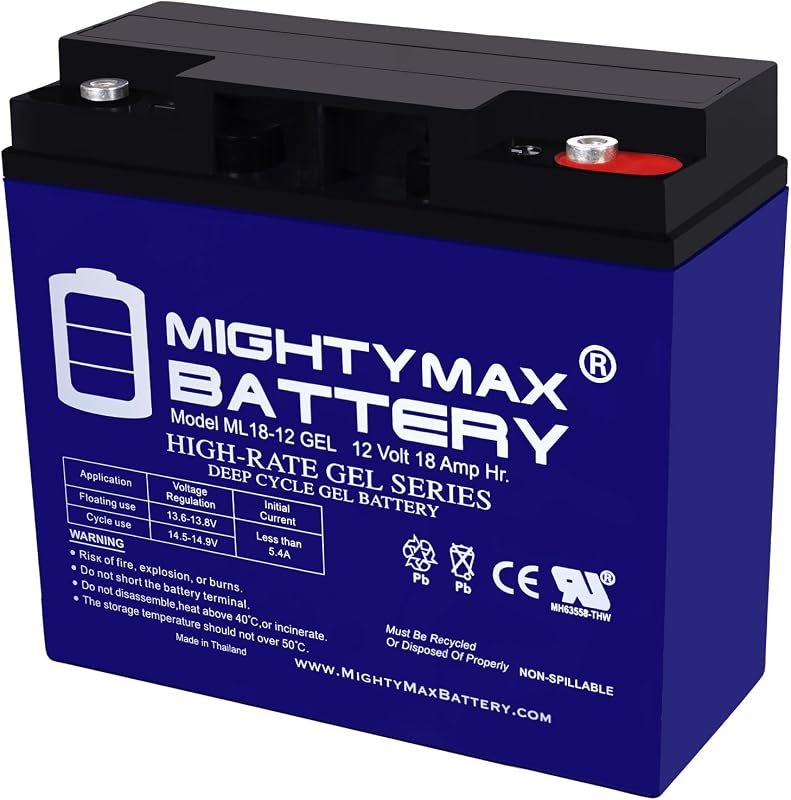 Mighty Max 12V 18AH GEL Replacement Battery for Jump n Carry JNC660 4-Pack