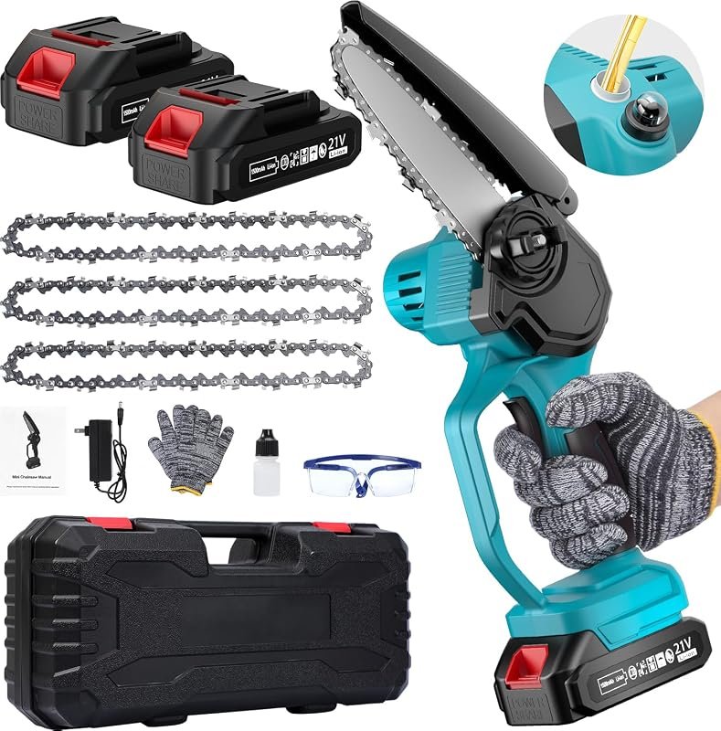 6-Inch Cordless Mini Chainsaw Kit