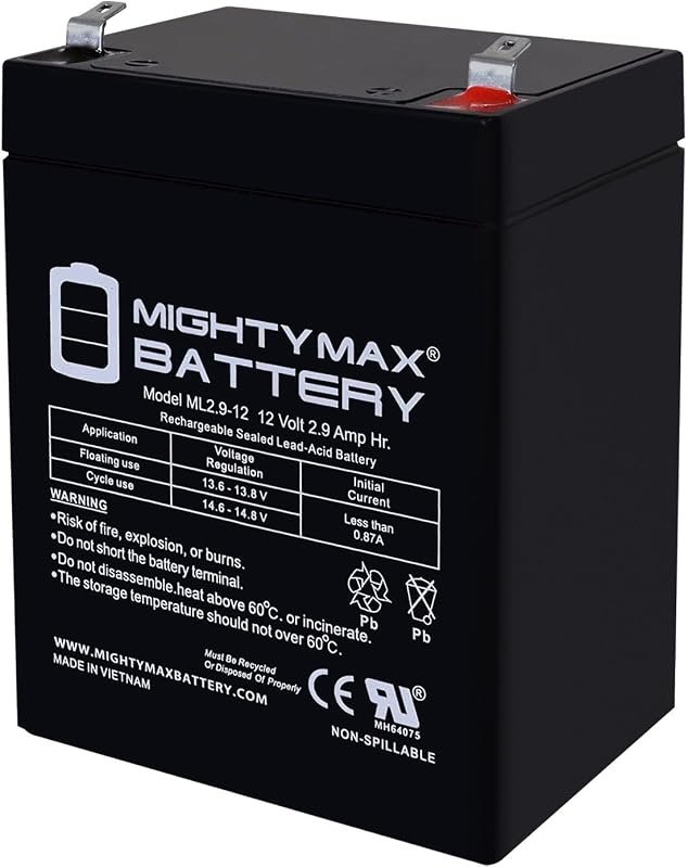 Mighty Max 12V 2.9AH F1 SLA Replacement Battery Compatible with Troy-B