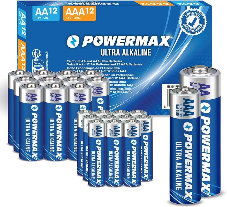 Powermax Alkaline Battery Combo Pack