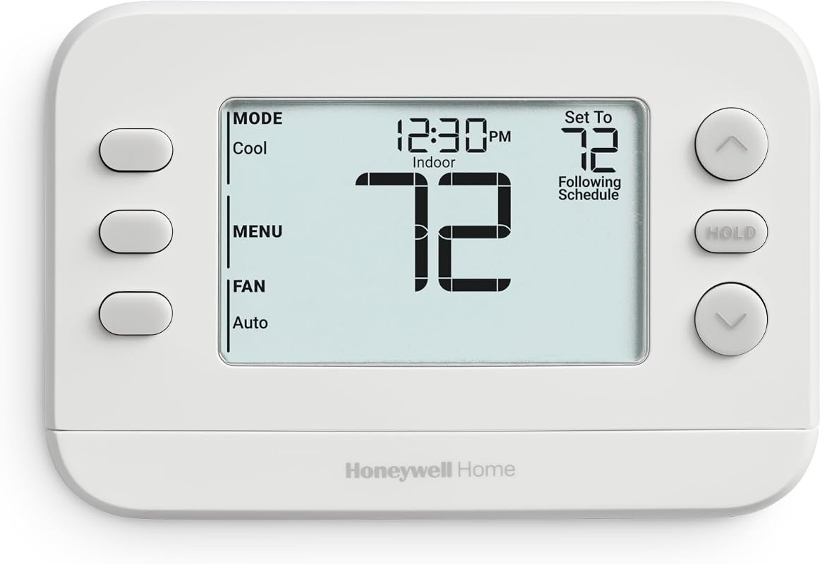 Honeywell Home RTH20B Programmable Thermostat, 5-2 Day Schedule, Singl