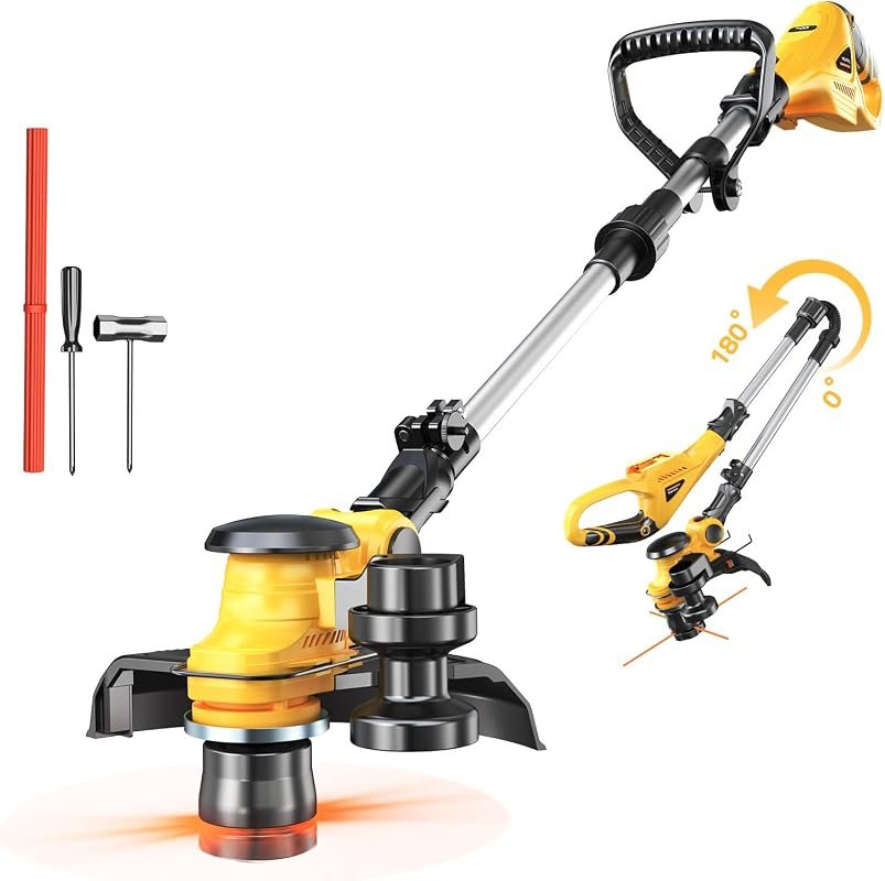 MtiolHig 3-in-1 Cordless Weed Eater for Dewalt 20V Battery with Brushl