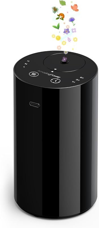 Portable Waterless Essential Oil Diffuser with 20mL Capacity, Battery