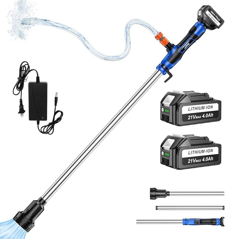 Cordless Stick Water Transfer Pump with 21V Batteries, 770GPH High Flo