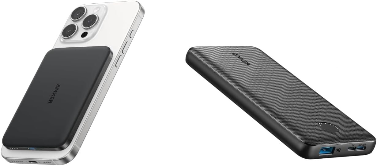 Anker Nano Qi2 Certified 15W Ultra-Slim MagSafe-Compatible Portable Ba