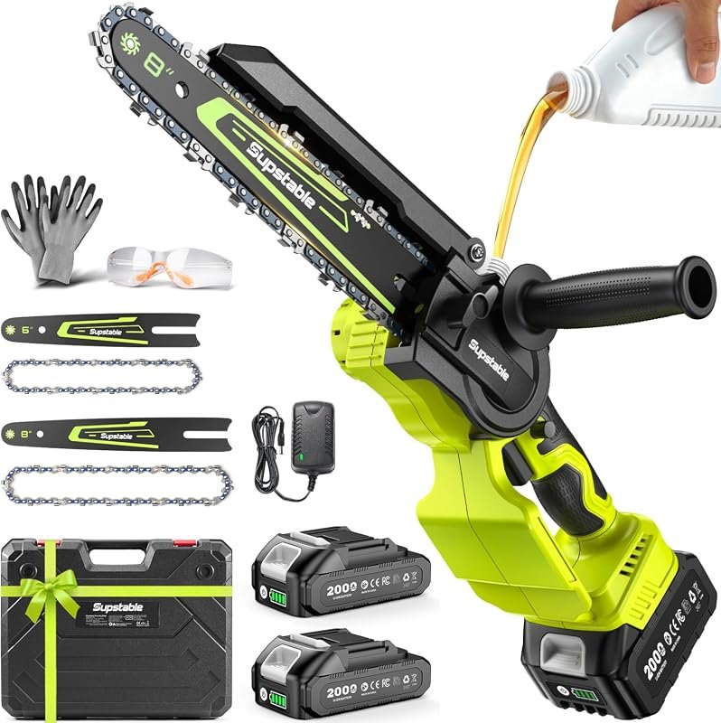 Cordless Brushless 8-Inch Mini Chainsaw