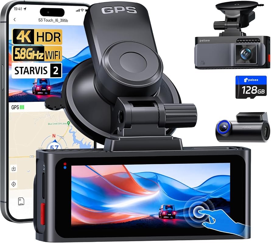 Pelsee S3 4K Dash Cam