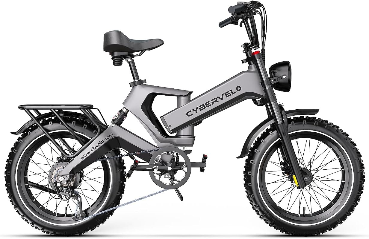 2000W Folding Electric Bike for Adults, 48V 25Ah Fat Tire E-Bike with 