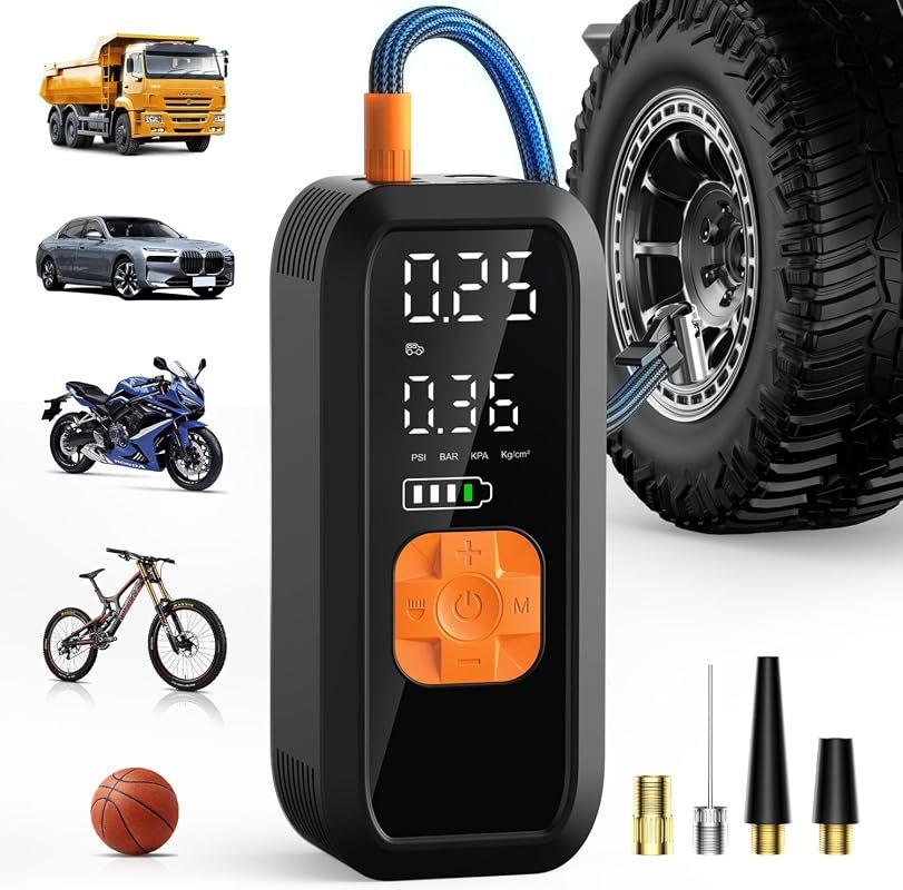 Portable Dual-Power Tire Inflator