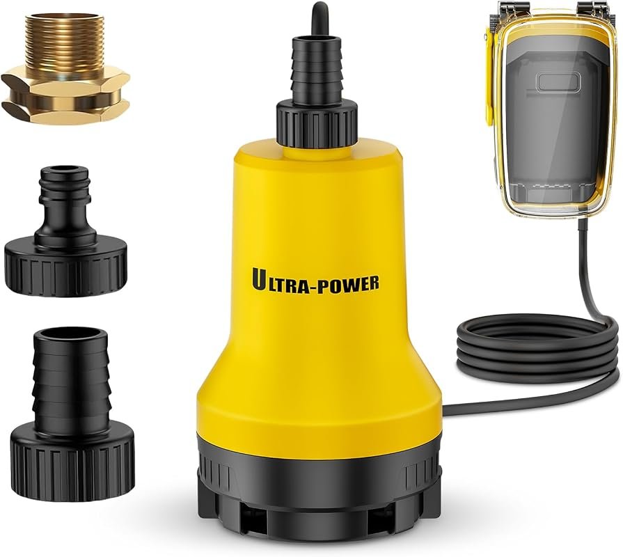 Cordless Submersible Water Pump for DeWALT 20V MAX, 17 GPM High Flow M