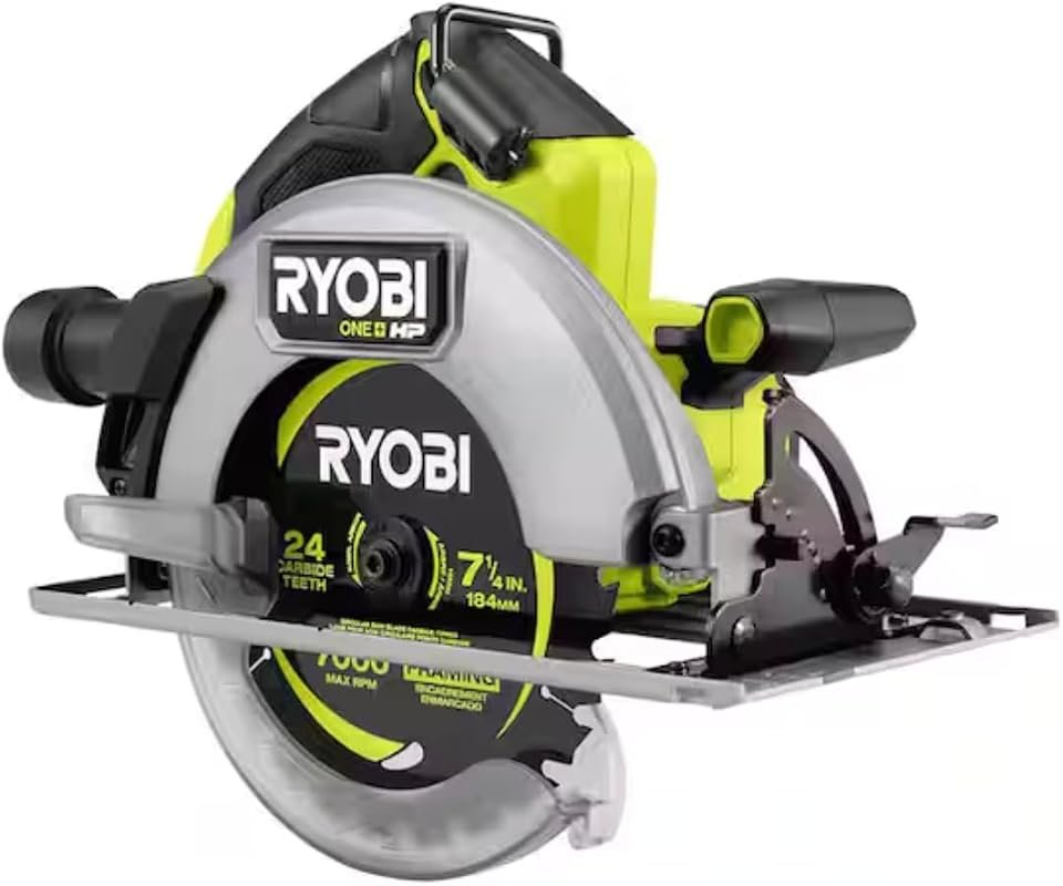 RYOBI ONE+ HP 18V Brushless 7-1/4 Inch Circular Saw Tool Only for Effi