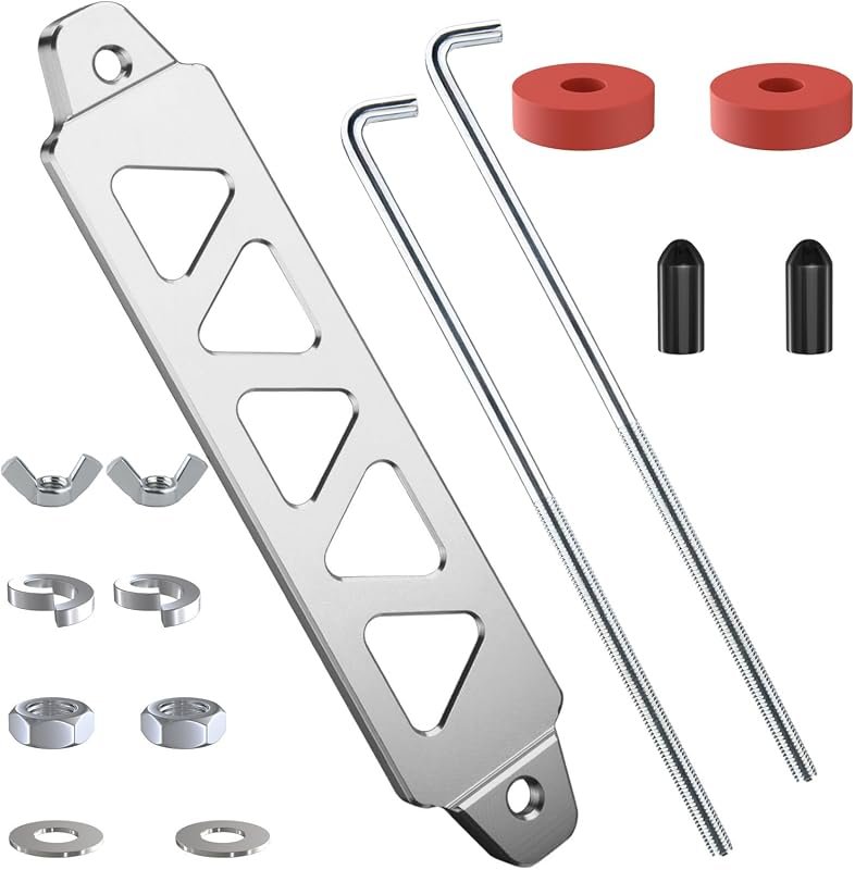 BFXM Universal 8.5 Inch Aluminum Alloy Battery Tie Down Hold Down Brac