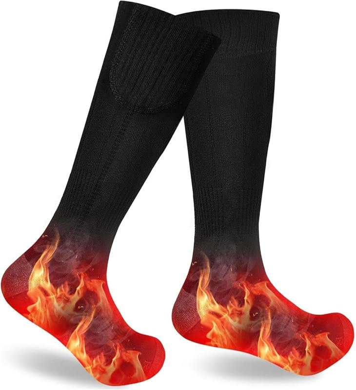 Rechargeable Electric Heated Socks for Men and Women, Washable Thermal