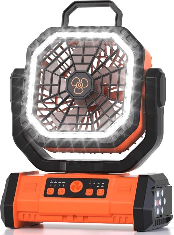 Honesorn 11-Inch Rechargeable Portable Fan