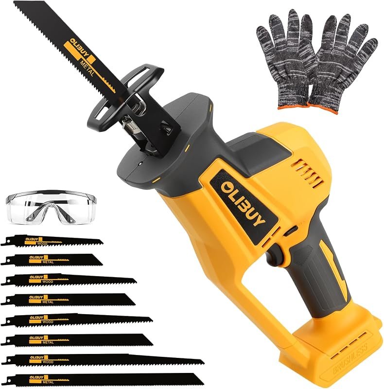 Cordless Reciprocating Saw Compatible with Dewalt 20V Battery, Include