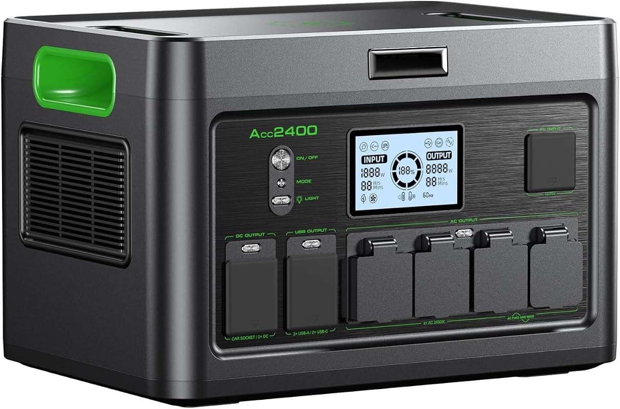 2400W Portable Power Station 1843Wh Solar Generator for Reliable Home 
