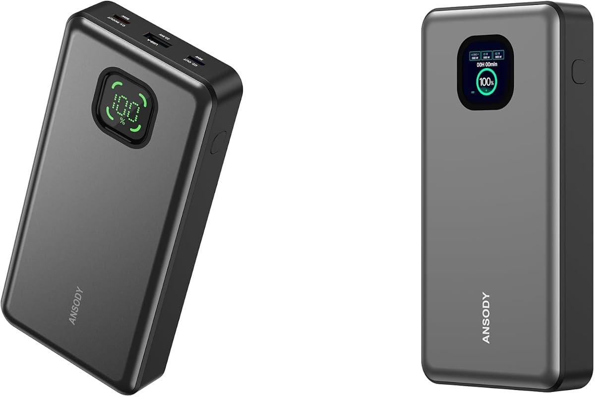 25000mAh 140W Laptop Power Bank with Smart Digital Display, Fast Charg