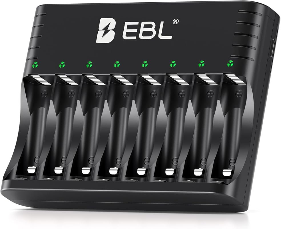 EBL Smart 8-Slot Battery Charger