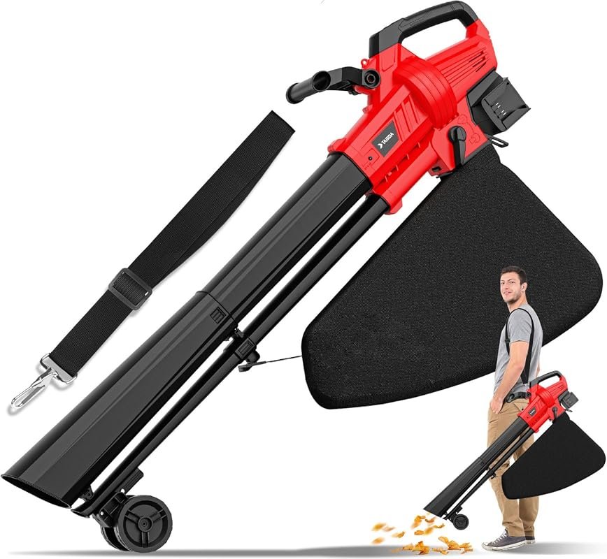 Professional 3-in-1 Cordless Leaf Blower Vacuum and Mulcher Compatible