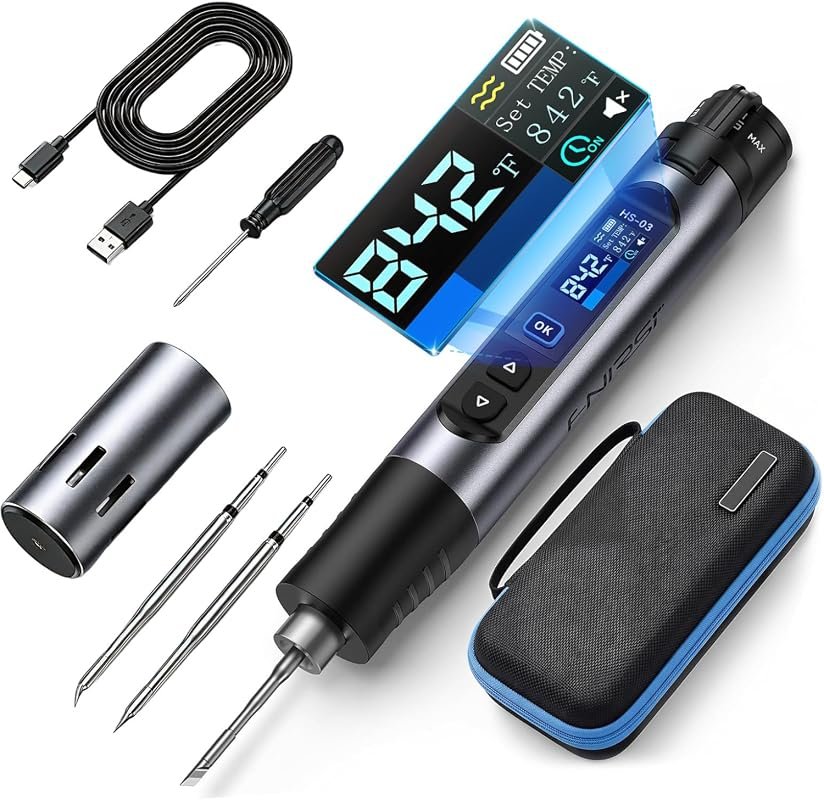 HS-03 Portable Cordless Soldering Iron Kit, 2600mAh Battery, 3s Fast H