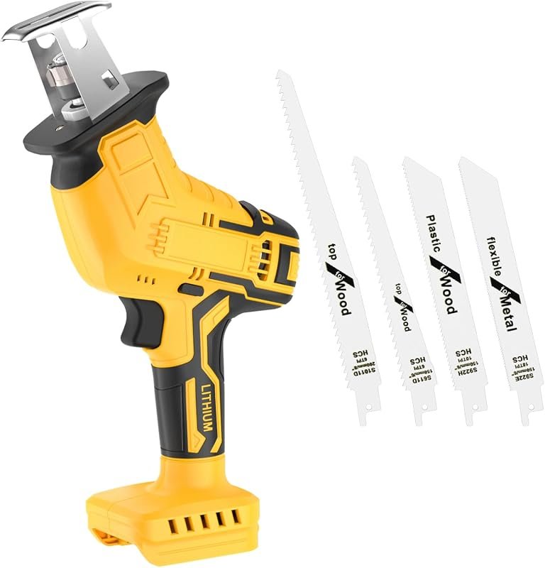 Cordless Reciprocating Saw Compatible with DeWalt 20V Battery, 3500 SP